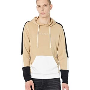 Karl Lagerfeld Paris Color-Blocked Hoodie Sand SM