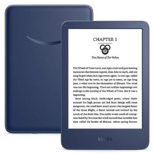 International Version - Kindle (2022 release) – The lightest and most compact Kindle, now with a 6” 300 ppi high-resolution display, and 2x the storage - Denim