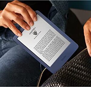 Kindle (2022 release) – The lightest and most compact Kindle, now with a 6” 300 ppi high-resolution display, and 2x the storage - Denim