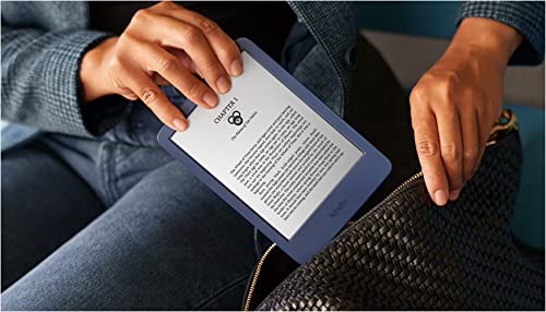 Kindle (2022 release) – The lightest and most compact Kindle, now with a 6” 300 ppi high-resolution display, and 2x the storage - Denim