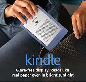 Kindle (2022 release) – The lightest and most compact Kindle, now with a 6” 300 ppi high-resolution display, and 2x the storage - Denim