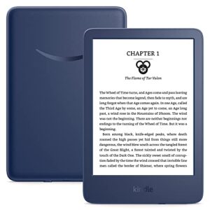 Kindle (2022 release) – The lightest and most compact Kindle, now with a 6” 300 ppi high-resolution display, and 2x the storage - Denim