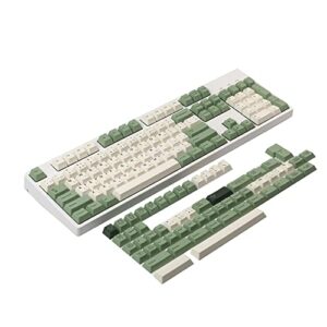 HONANA Botanical Garden Keycap Set 165 Keys Cherry Profile PBT Sublimation Japanese Keycaps for 61/68/87/96/104/108 Keys Mechanical Keyboard