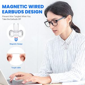 USB C Headphones for iPad Pro, Type C Wired Earphones Noise Cancelling Earbuds with Mic Stereo Volume Control for Samsung S23 Ultra S22 A53 Galaxy Z Flip 5 Pixel 7 7A 7Pro Tablet Fold OnePlus 11 10 9