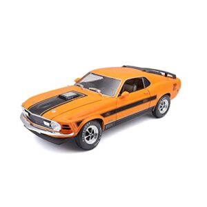 maisto 1:18 special edition 1970 ford mustang mach 1, orange, 1:18 scale