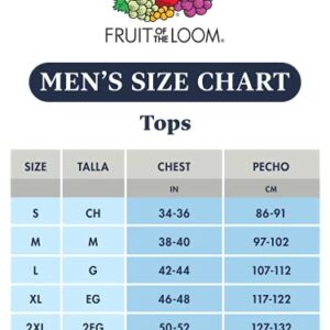 Fruit of the Loom Men's Eversoft Cotton T-Shirts (S-4XL), Crew-2 Pack-Safety Green, Large