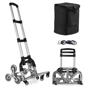 stair climbing hand truck heavy-duty shopping cart，heavy-duty hand truck portable folding cart for moving with universal wheels and with removable waterproof canvas bag.