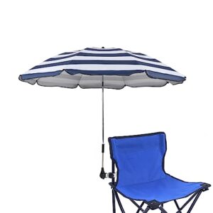 starry city chair umbrellas with universal adjustable clamp,clip on parasol sun shade for patio beach wheelchairs golf carts