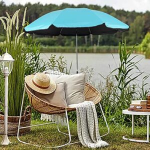 STARRY CITY Chair Umbrellas with Universal Adjustable Clamp,Clip on Parasol Sun Shade for Patio Beach Wheelchairs Golf Carts