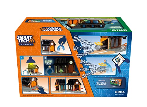 Brio World – 36007 Smart Tech Sound Spooky Train Station | Train Set Accessory Toy for Kids Age 3 Years and Up