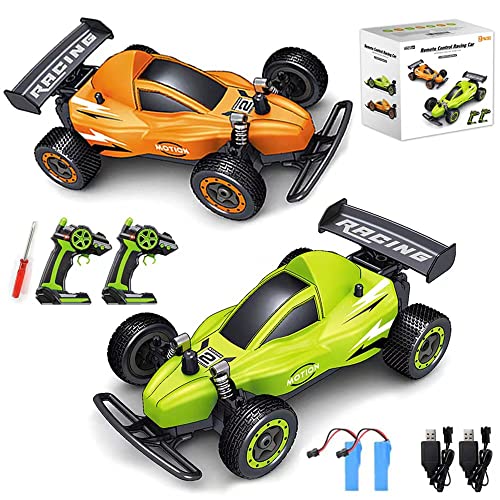 Hobby RC Race Cars for Boys Girls, 2 PCS High Speed Remote Control Racing Cars with Rechargeable Battery for Kids, 2.4Ghz RC Drift Car Racing Sport Toy Cars for Boys Girls Kids Gift for Christmas