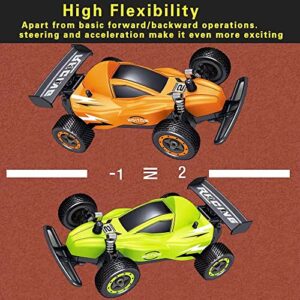 Hobby RC Race Cars for Boys Girls, 2 PCS High Speed Remote Control Racing Cars with Rechargeable Battery for Kids, 2.4Ghz RC Drift Car Racing Sport Toy Cars for Boys Girls Kids Gift for Christmas