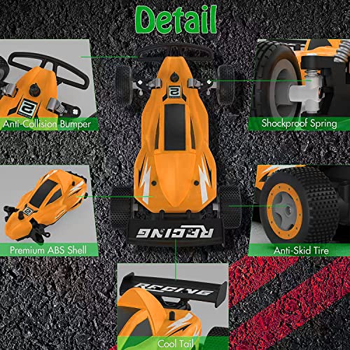 Hobby RC Race Cars for Boys Girls, 2 PCS High Speed Remote Control Racing Cars with Rechargeable Battery for Kids, 2.4Ghz RC Drift Car Racing Sport Toy Cars for Boys Girls Kids Gift for Christmas