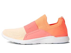 athletic propulsion labs (apl) techloom bliss laser red/fire coral/faded peach 9 b (m)
