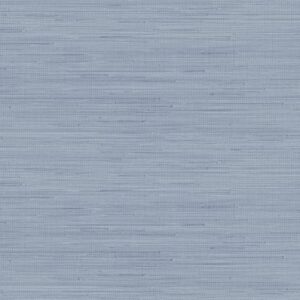 Classic Faux Grasscloth Peel and Stick Wallpaper, Mineral Blue