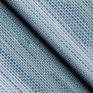 Classic Faux Grasscloth Peel and Stick Wallpaper, Mineral Blue