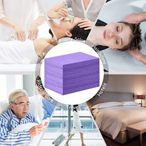 Framendino, 50 Pack Purple Disposable Massage Table Sheets Waterproof Non Woven Fabric Breathable Bed Cover for Salon Chair Hotel Lash Beds 31"x70"