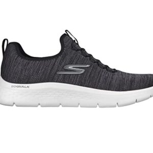 Skechers Men's Gowalk Flex-Athletic Slip-On Casual Walking Shoes with Air Cooled Foam Sneakers, Black/White 2, 11.5 X-Wide