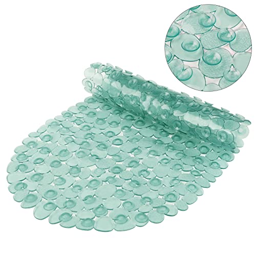 Bath Mats for Bathroom Tub 27x14 Inch,Bath Mat for Tub Feels Great on Tired Feet, Friendly Machine Washable Shower Tub Mats with 167 Big Suction Cups,Shower Mat,Bath Tub Mat, Green