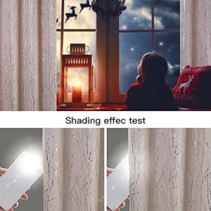 Tony's collection Blush Curtains for Bedroom, Blackout Curtains 63 Length Wave Foil Print Pattern Room Darkening Living Room Curtains for Kids Girls(34x63 Inch, Blush,2 Panels)