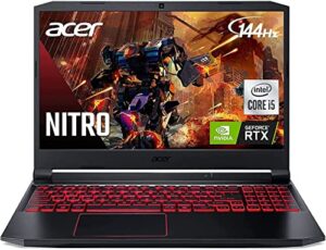 acer nitro 5 gaming laptop 15.6" fhd 144hz, intel core i5-11400h(up to 4.5ghz), geforce rtx 3050 ti, 16gb ram 1tb pcie ssd, wifi6 backlit keyboard w/mousepad