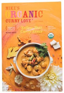 curry love, organic yellow thai curry sauce, 8.8 ounce