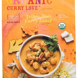 Curry Love, Organic Yellow Thai Curry Sauce, 8.8 Ounce