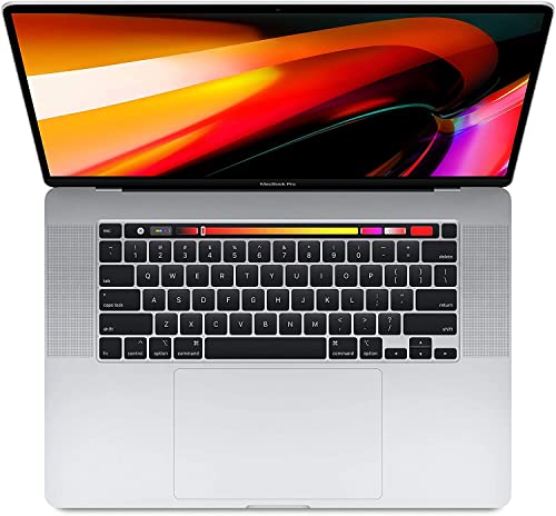 2019 Apple MacBook Pro with 2.4GHz Intel Core i9 (16-inch, 16GB RAM, 512GB Storage SSD) (QWERTY English) Silver (Renewed)