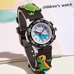 Child's love Boys Watches Kids Watches 3D Cartoon Daily Using Waterproof Watches for Boys Gifts for Boys Ages 3-12 Toys for Boys Kids Gifts… (Black)