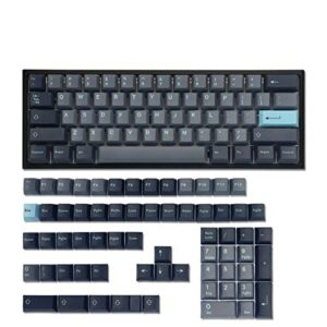 Hkfos PBT Keycaps 127 Keys Dark Blue keycaps Cherry Profile Keycaps Dye-Sublimation for Cherry Gateron MX Switches Mechanical Gaming Keyboards(with 1.75U Shift)