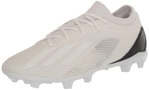adidas unisex x speedportal.3 firm ground soccer shoe, white/white/black, 9 us men