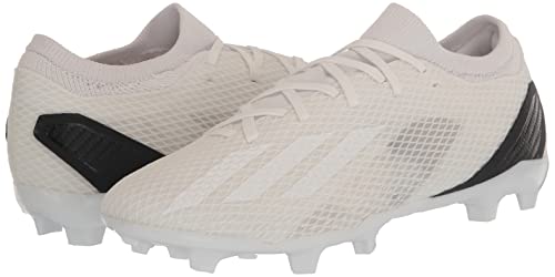 adidas Unisex X SPEEDPORTAL.3 Firm Ground Soccer Shoe, White/White/Black, 9 US Men