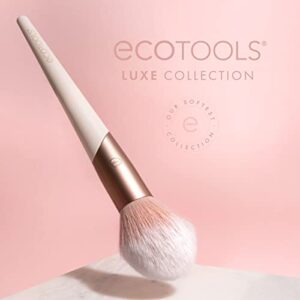 EcoTools Luxe Exquisite Eye Makeup Brush Kit, For Eyeshadow, Eyeliner, & Brow Makeup, Professional Eye Brush Set, Eco-Friendly Makeup Tools, Synthetic Bristles, Cruelty Free & Vegan, 6 Piece Set