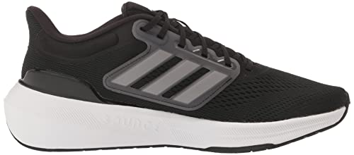 adidas Men's Ultrabounce Running Shoe, Black/White/Black (Wide), 9