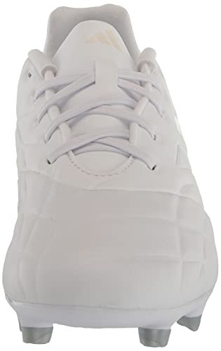 adidas Unisex Copa Pure.3 Firm Ground Soccer Shoe, White/White/White, 11 US Men