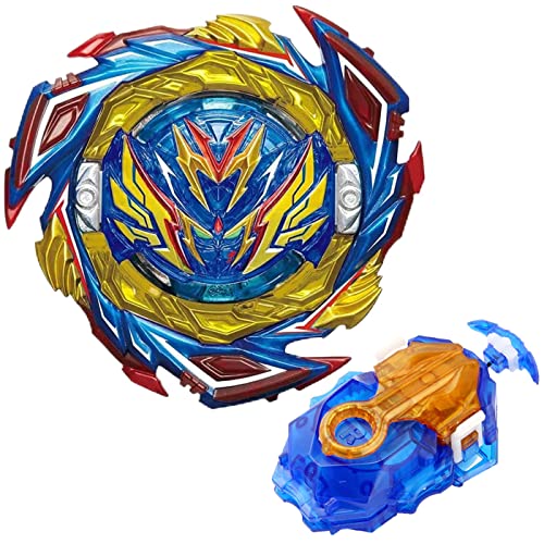 Konikiwa Bey Battling String Launcher, Savior Valkyrie Top Burst Launcher Set, Left and Right Spin Launcher DB Launcher Compatible with All Bey Burst Series - Blue