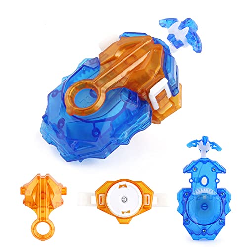 Konikiwa Bey Battling String Launcher, Savior Valkyrie Top Burst Launcher Set, Left and Right Spin Launcher DB Launcher Compatible with All Bey Burst Series - Blue