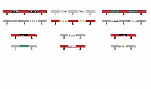 Scalextric Border Crash Barriers with Stickers for 1:32 Slot Car Race Track Accessory C8191