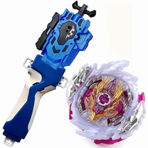 Mopogool Metal Fusion Play Blade Blade Toy Set B Blades Toys SuperKing B-168 Booster Rage Longinus.Ds'3A Battling Top Toys Bey Battle Blade Burst Evolution Left Right Spin String Launcher Grip