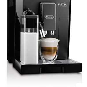 De'Longhi Eletta Fully Automatic Espresso Machine (Refurbished), 1300 milliliters, Black
