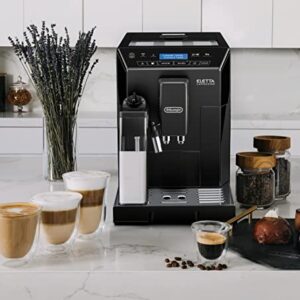 De'Longhi Eletta Fully Automatic Espresso Machine (Refurbished), 1300 milliliters, Black