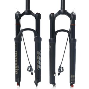 ztz mountain bike fork,26 27.5 29 inch mtb suspension air fork ，rebound adjust，travel 120mm,qr 9mm，1-1/8 straight tube, ultralight mountain bike front fork for xc/am bike(remote lockout)