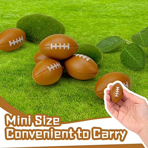 LovesTown Football Stress Ball, 28 PCS 2.2 x 1.4 Inches Stress Relief Fidget Balls Foam Sport Football for Gift Bag Fillers Stuffers Party Favors Decoraions Bathtub Toys School Carnival Reward