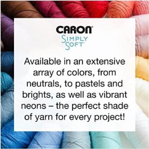 Caron Simply Soft Party Teal Sparkle Yarn - 3 Pack of 85g/3oz - Acrylic - 4 Medium (Worsted) - 164 Yards - Knitting, Crocheting & Crafts