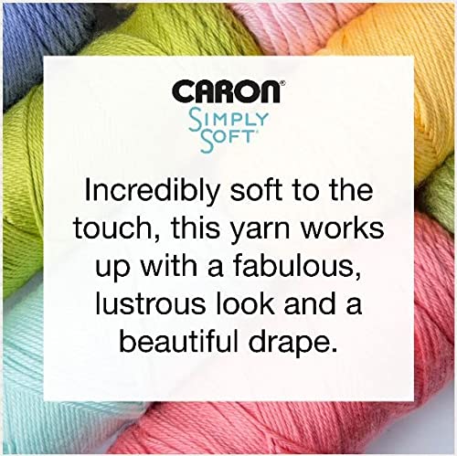 Caron Simply Soft Party Purple Sparkle Yarn - 3 Pack of 85g/3oz - Acrylic - 4 Medium (Worsted) - 164 Yards - Knitting, Crocheting & Crafts