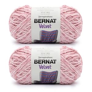 Bernat Velvet Yarn, 2 Pack, Quiet Pink 2 Count