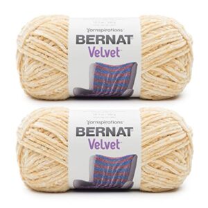 bernat velvet yarn, 2 pack, soft sunshine 2 count