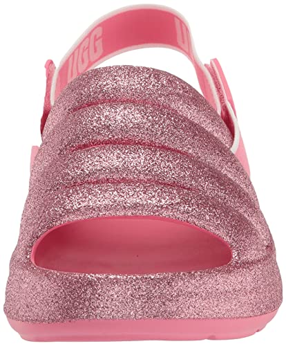 UGG Kids K Sport Yeah Glitter Sandal, Pink, 9 US Unisex Toddler