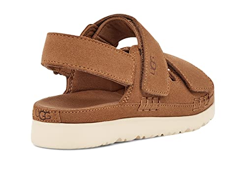 UGG Girls K GOLDENSTAR Slingback Sandal, Chestnut, 5 Big Kid