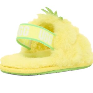 UGG Kids T Fluff Yeah Pineapple STUFFIE Slipper, 10 US Unisex Toddler